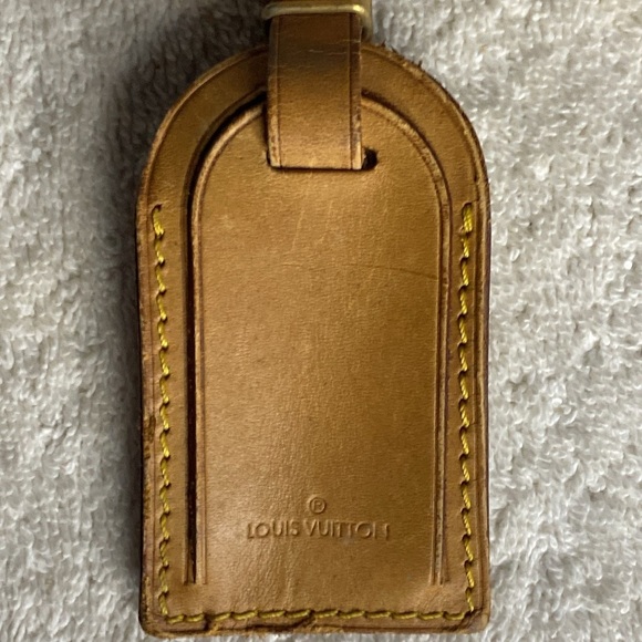 Vintage Louis Vuitton Luggage Tag in Vachetta Leather (07J) - Picture 2 of 5